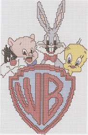 Tweety Bird Cross Stitch Pattern Looney Tunes Logo With Bugs Bunny Tweety Bird Porky Pig Sylvester Cross Stitch Pattern Pdf File Only Borduurpatronen Looney Tunes Steekpatronen