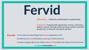 How to Pronounce FERVID l Definition, meaning, example and Synonyms of  FERVID by VP - YouTube