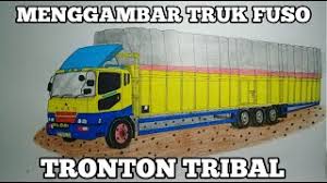 Belajar mewarnai gambar mobil molen warna via www.pinterest.com. Menggambar Truk Menggambar Truk Fuso Tronton Tribal Happy Gambar Youtube