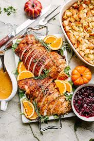 Carefully drizzle the olive oil over the half turkey breast. Easy Roast Turkey Breast Recipe Diethood Com
