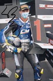 Luca Bernardi Hand Signed 6x4 Photo World Superbikes Autograph