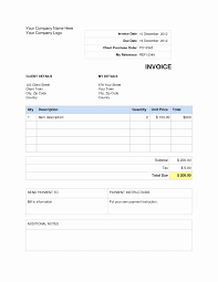 Excel Billing Invoice Template And Simple Invoice Template Word Doc ...