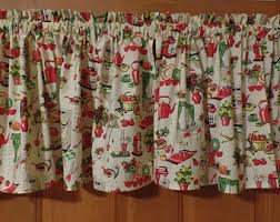 retro kitchen curtains etsy