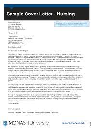New Grad Nurse Cover Letter Example Sample Cover Letter Nursing Monash University Careers And Nursing Cover Letter Cover Letter For Resume Nurse Cover