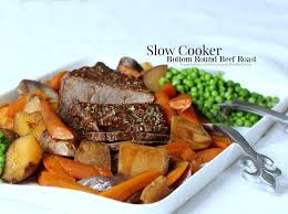 Slow Cooker Bottom Round Beef Roast Grateful Prayer Thankful Heart Slow Cooker Roast Beef Pot Roast Slow Cooker Beef Recipes Easy