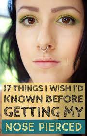 17 Things I Wish I D Known Before I Got My Nose Pierced Tatring