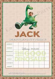 The Good Dinosaur Potty Training Reward Chart Free