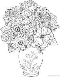 Download or print for free Hard Detailed Coloring Pages Of Flowers Coloring4free Coloring4free Com