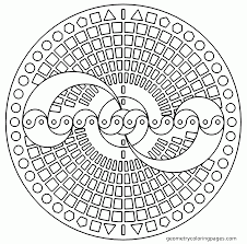Some of these are very complex to color. Free Printable Coloring Pages For Adults Geometric Patterns Coloring Library