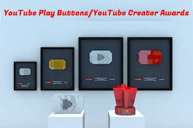 What Are Youtube Play Buttons Benefit Levels And Awards In 2020 Play Button Youtube Gold Play Button