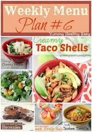Yhe Weekly Menu Plan 6 Yummy Healthy Easy Cooking Recipes Taco Stuffed Shells One Pot Meals