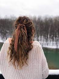 Bow Hair Scrunchie Hair Styles Curly Hair Styles Naturally Scrunchie Hairstyles