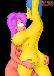 Lesbian Simpsons with Futurama porn from Tram Pararam