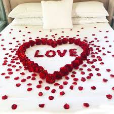 30 Red Roses 250 Petals Love Romance Decoration Package Etsy Valentines Bedroom Romantic Room Surprise Romantic Room Decoration