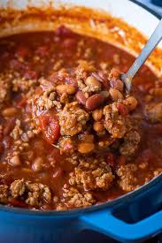Simmer it slowly on the stove or toss all the ingredients into the slow cooker. Ground Pork Chili