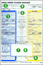 Ce camion a pris le rond point trop vite énorme accident. Remplir Un Constat Amiable Maison Facile
