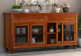Pryce Kitchen Cabinet Honey Finish Contemporary Kitchen Furniture Wooden Kitchen Furniture Wooden Kitchen Cabinets
