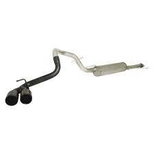From a 2006 toyota 4 runner with 189000 miles. Gibson 618816b Black Elite Stainless Steel Cat Back Exhaust System With Dual Side Exit