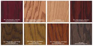 General Finishes Pro Floor Stain Color Swatch Chart For