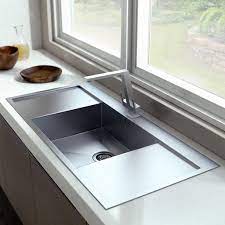 This undermount kitchen sink with drain strainer has a full basin with the ability to support the included adjustable tray and cutting board utilizing the double ledge that runs along with the kitchen sink. Large Sink Drainer Off 54