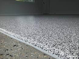A Buderim Garage Floor Transformation Installed With A Cookies And Cream Flake Epoxy Floor Coating We Service All Sunshine Epoxy Floor Garage Floor Buderim