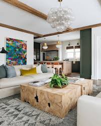 It S Time To Plump The Pillows And Pull In Extra Seating For Friends And Family Mos Living Room Dining Room Combo Open Concept Living Room Living Room Green