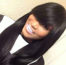 Bangs Beautiful Black Hair Fire Hair Beautiful Long Hair