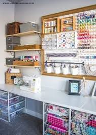 I added rulers, washi tape, xyron adhesive, mod podge, pins, glitter tape, and more to my craft room pegboard. Craft Room Makeover Sewing Room Design Sewing Room Organization Craft Room Office