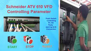 Schneider Altiver 610 VFD controlling wiring and parameter setting bangla |  ATV610 - YouTube