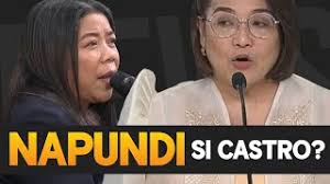 Usec Castro appears irked when Net25 reporter Eden Santos poses an  off-topic question