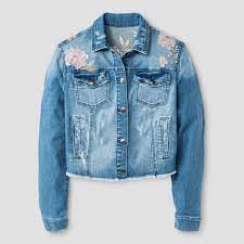 Girls Embroidered Jacket Art Class Denim S Blue Embroidered Jacket Jackets Denim Jacket