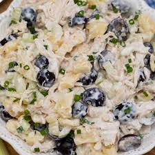 You just need to combine. Sweet Chicken Salad Recipe With Pineapple Scrambled Chefs