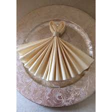 Wedding Dress Napkins Napkin Folding Napkins Napkin Design