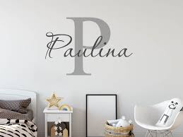 Das bett paulina wird zur selbstmontage zu ihnen nach hause geliefert. Wandtattoo Paulina Als Namensschild Monogramm Oder Verschnorkelte Schrift
