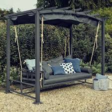 75 Best Backyard Garden Swing Seats For Summer Structhome Com Metal Garden Furniture Garden Swing Seat Garden Swing