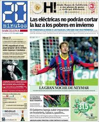 Portada De 20 Minutos Neymar Jr Barcelona Portadas