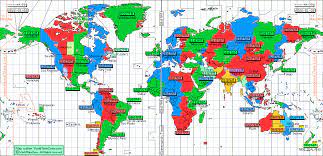 Worldwide Time Zone Map Worldtimezone - World Time Zones Map And Current Time Around The World  Standard World Time Zones Map Of The World- 12 Format