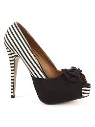 Black And White Striped Shoes Heels Black And White Striped Peep Toe Shoes Peep Toe Shoes Striped Shoes Heels