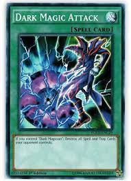 The two spellbook spell cards synergize well with the dark magician archetype as they only require spellcasters to utilize spellbook of knowledge's draw effect, which in turn will allow the player to get the card placed on top of the deck from soul servant without having to use the dark. Amazon Com Yu Gi Oh Dark Magic Attack Ygld Enc29 Yugi S Legendary Decks 1st Edition Common Toys Games