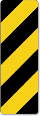 Depending on where you are in the world. Reflective Delineator Signs