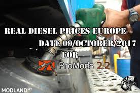 06 de noviembre de 2017. Real Diesel Prices For Europe For Promods 2 20 Date 06 11 2017 Ets 2