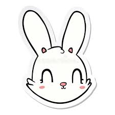 Find the perfect bunny face stock photos and editorial news pictures from getty images. A Creative Sticker Of A Cartoon Bunny Face Stock Vector Illustration Of Freehand Hand 151193372