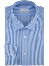 Chemise Sans Repassage Marcus A Rayures Bleu Clair