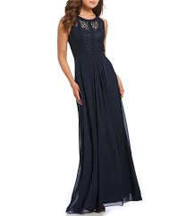 Betsy And Adam Lace And Chiffon Gown Dillards Fashion Gowns Adam Dress