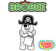 Color Pirate Brobee Kids Coloring Familytime Fun Gabba Gabba Yo Gabba Gabba Coloring Pages