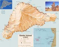 Rapa nui national park rapa nui, the indigenous name of easter island, bears witness to a unique cultural phenomenon. Map Of Easter Island Isla Da Pascoa