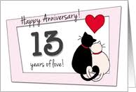 The best lace 13th wedding anniversary gifts. 13th Wedding Anniversary Cards From Greeting Card Universe