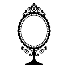 Miroir Baroque Recherche Google Mirror Drawings Printable Designs Monogram Frame