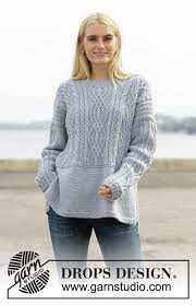 Knitted jacket for children in drops sky. Mists Of Time Drops 205 28 Free Knitting Patterns By Drops Design