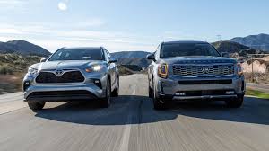 Know if a crossover is. 2020 Kia Telluride Vs 2020 Toyota Highlander 3 Row Suv Comparison